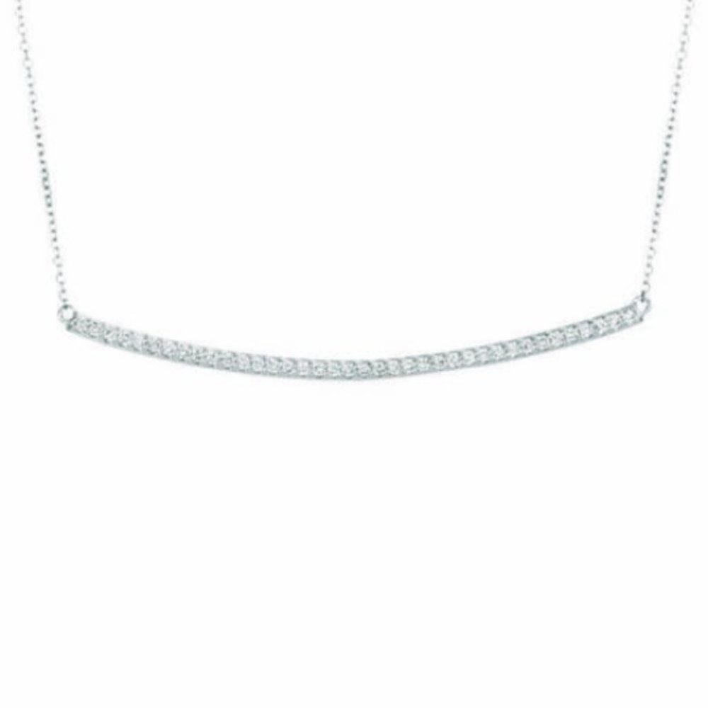 0.40 Carat Natural Diamond Bar Pendant